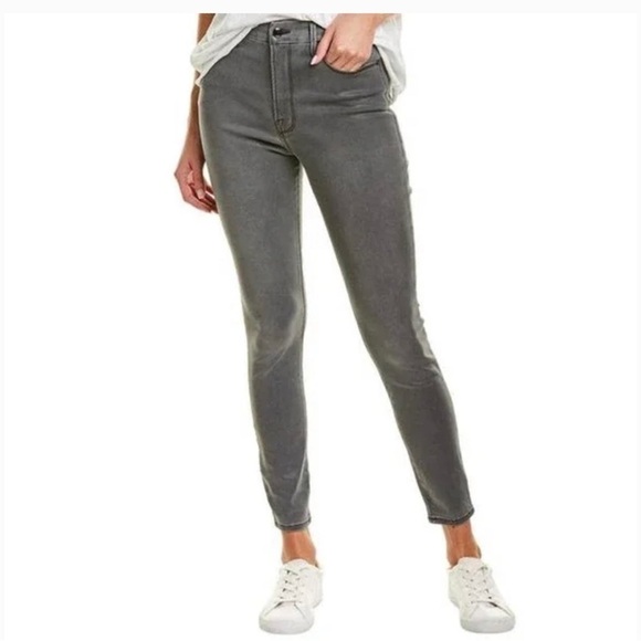 Good American Good Waist Coated Skinny Ankle Jeans SZ 6 / 28 - Picture 1 of 8